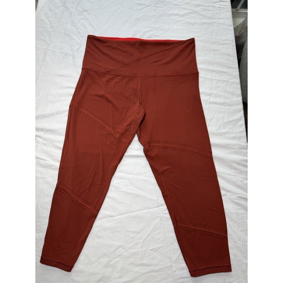Athleta Pants - Athleta 7/8 Leggings 1X Women's Burnt Orange Tight NWOT High Waist Yoga Workout